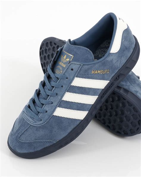 adidas hamburg schuhe blau 43|adidas Originals Hamburg trainers in blue .